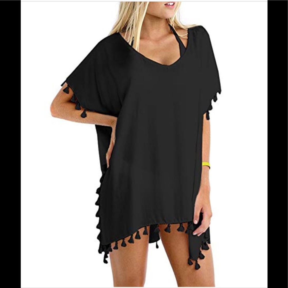 Chiffon Tassel Swimsuit Bikini Beach Cover up